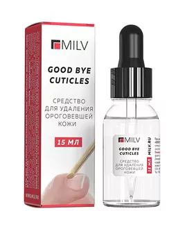 MILV, Кератогель щелочной - Good Bye Cuticles (15 мл)