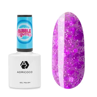 AdriCoco, Гель-лак Bubble gum №08 - взрывная ежевика (8 мл)