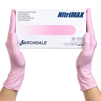 NitriMax, Перчатки нитриловые - Розовые M (100 шт/уп)