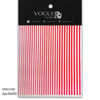 Vogue Nails, Силиконовые наклейки КРАСНЫЕ