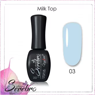 Serebro, Молочный топ для гель-лака Milk top №03 (11 мл)