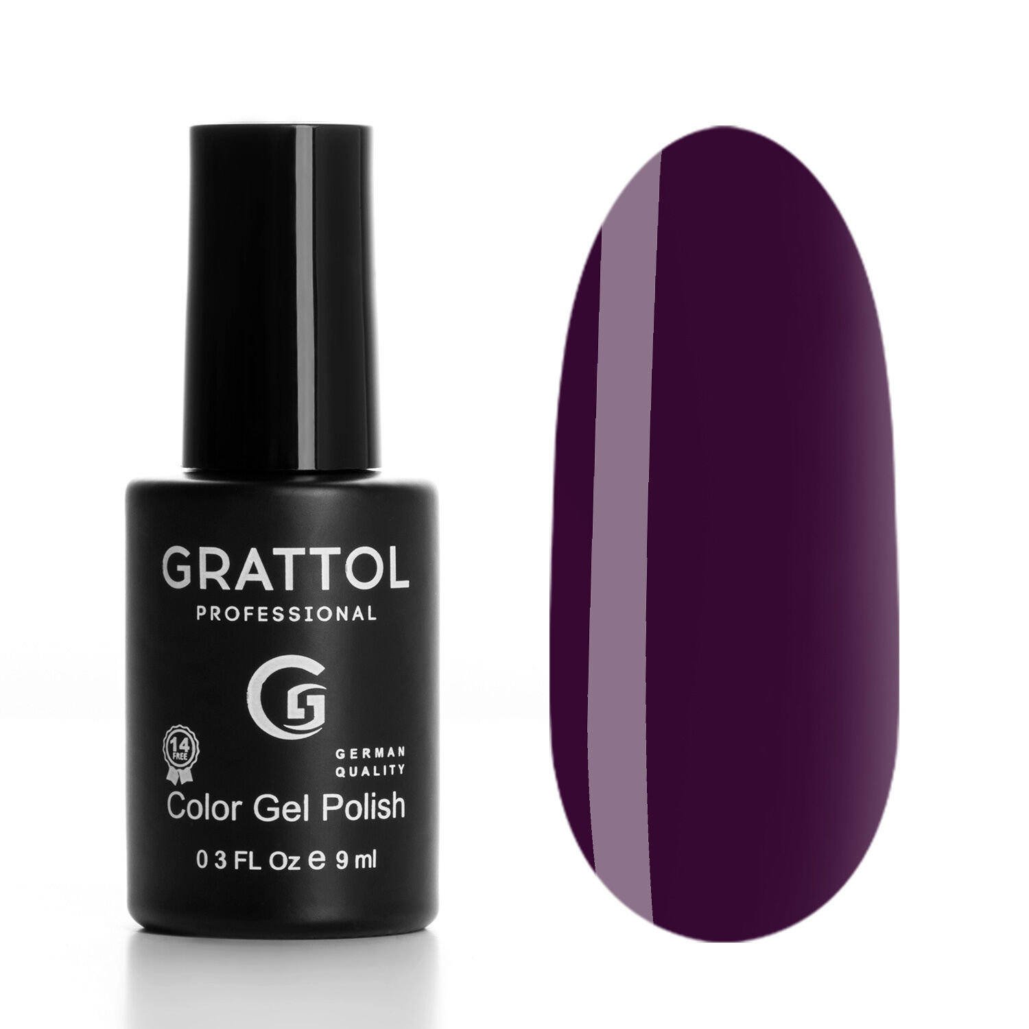 Grattol, Гель-лак Dark Purple №54 (9 мл)