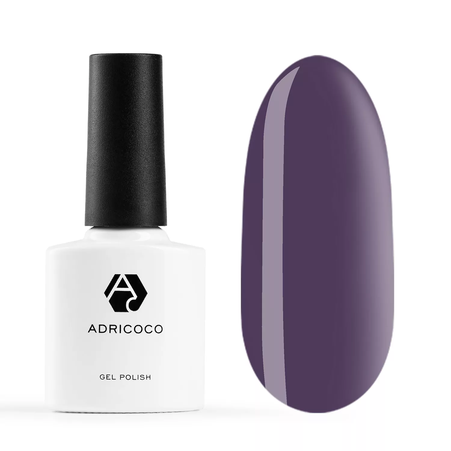 AdriCoco, Гель-лак №080 - Дымчато-фиолетовый (8 мл)