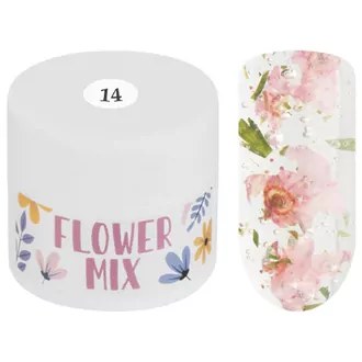 Irisk, Гель-лак каучуковый Flower Mix №14 (5 мл)