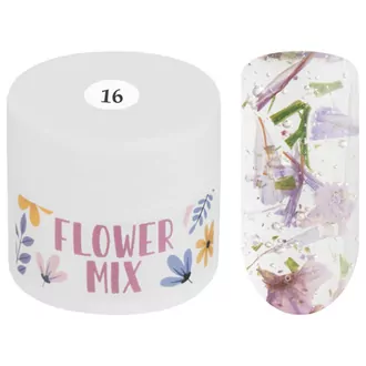 Irisk, Гель-лак каучуковый Flower Mix №16 (5 мл)