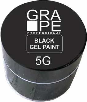 Grape, Гель-краска GEL PAINT Black (5 гр)