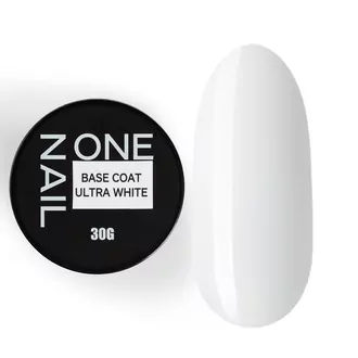 OneNail, База Base Coat Ultra White шайба (30 мл)