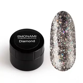 Monami, Гель-лак Diamond Starshine (платиновый, 5 гр)