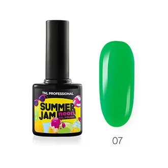 TNL, Гель-лак Neon Summer Jam №07 - неоновый зеленый (10 мл)