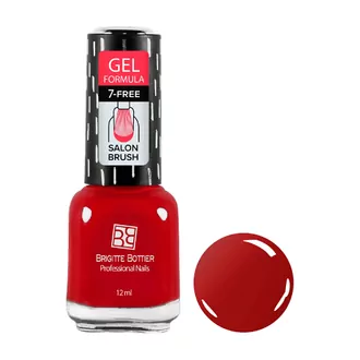 Brigitte Bottier, Лак для ногтей Gel Formula тон 46 классический красный (12 мл)