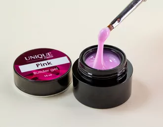 Unique, Гель моделирующий Builder gel Pink (15 мл)