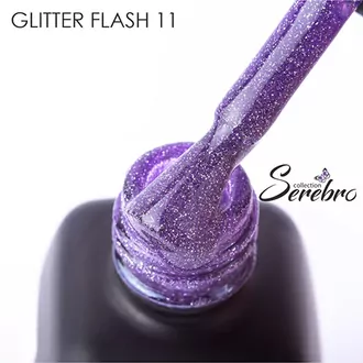 Serebro, Гель-лак светоотражающий Glitter flash №11 (11 мл)