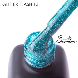 Serebro, Гель-лак светоотражающий Glitter flash №13 (11 мл)