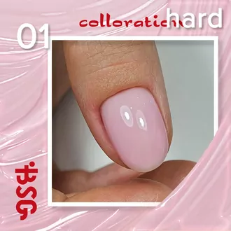 BSG, Цветная жесткая база Colloration Hard №01 Прозрачно-розовый (20 мл)