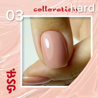BSG, Цветная жесткая база Colloration Hard №03 Натурально-розовый камуфляж (20 мл)