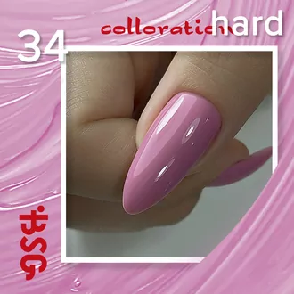 BSG, Цветная жесткая база Colloration Hard №34 Нежно розовый с лиловой ноткой (20 мл)