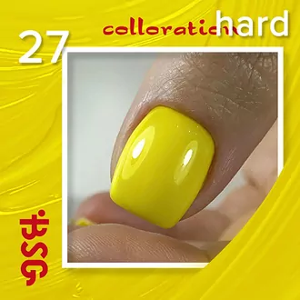 BSG, Цветная жесткая база Colloration Hard №27 Солнечный желтый (20 мл)