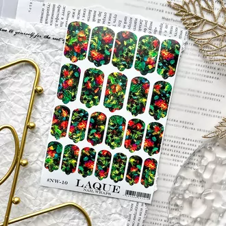 LAQUE, Пленки Nail Wraps №10 LAQUE, Пленки Nail Wraps №10