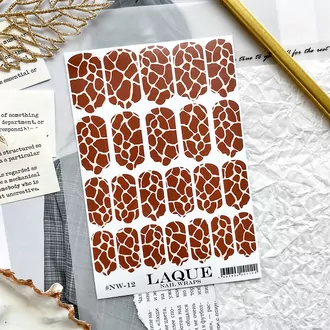 LAQUE, Пленки Nail Wraps №12 LAQUE, Пленки Nail Wraps №12