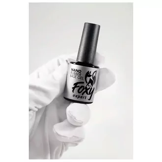 Foxy Expert, Rubber base gel NANO - Каучуковое базовое покрытие (10 мл)