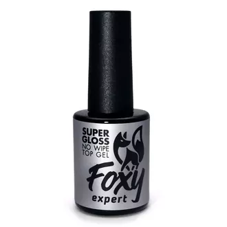 Foxy Expert, Топ No wipe top gel Super Gloss (15 мл)
