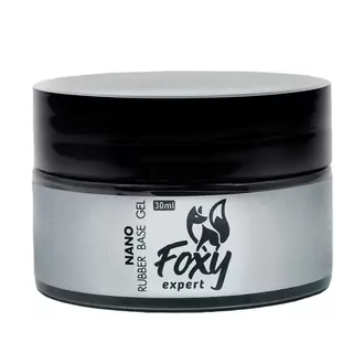 Foxy Expert, Rubber base gel NANO - Каучуковое базовое покрытие (30 мл)