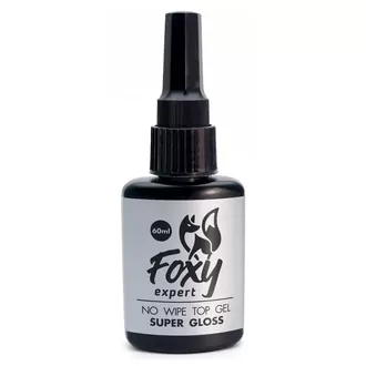 Foxy Expert, Топ No wipe top gel Super Gloss (60 мл)