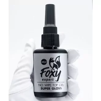 Foxy Expert, Топ No wipe top gel Super Gloss (60 мл)