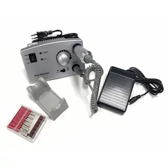 JessNail, Машинка для маникюра JD4500 с педалью серебро JessNail, Машинка для маникюра JD4500 с педалью серебро