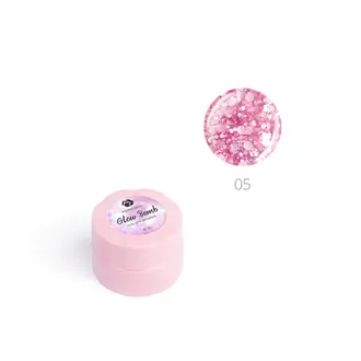 AdriCoco, Гель для дизайна ногтей Glow Bomb №05 Розовый кристалл (5 мл)