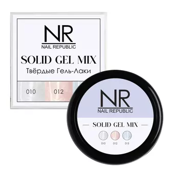 Nail Republic, Твердые гель-лаки Solid Gel Mix Pallete 19 (10,12,15)
