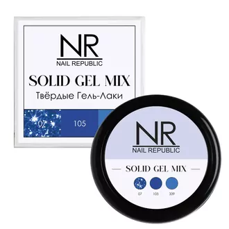 Nail Republic, Твердые гель-лаки Solid Gel Mix Pallete 05 (07,105,339)