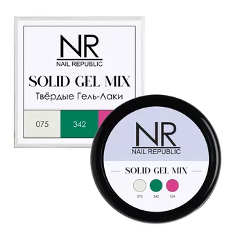 Nail Republic, Твердые гель-лаки Solid Gel Mix Pallete 03 (075,342,154)