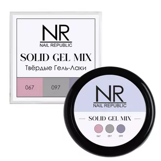 Nail Republic, Твердые гель-лаки Solid Gel Mix Pallete 17 (067,097,099)