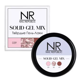 Nail Republic, Твердые гель-лаки Solid Gel Mix Pallete 15 (039,387,057)