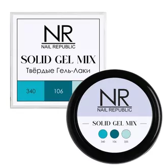 Nail Republic, Твердые гель-лаки Solid Gel Mix Pallete 11 (340,106,335)