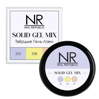 Nail Republic, Твердые гель-лаки Solid Gel Mix Pallete 18 (325,358,051)