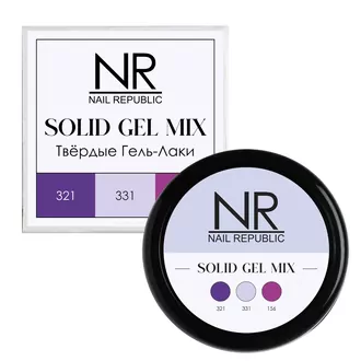 Nail Republic, Твердые гель-лаки Solid Gel Mix Pallete 04 (321,331,156)