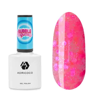 AdriCoco, Гель-лак Bubble gum №01 - малиновый джем (8 мл)