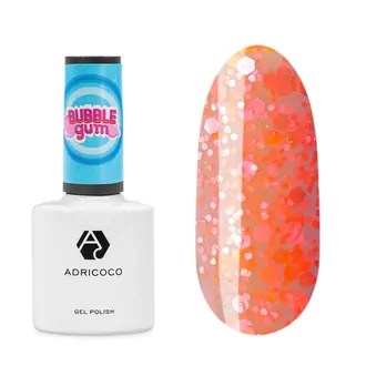AdriCoco, Гель-лак Bubble gum №02 - сладкий арбуз (8 мл)