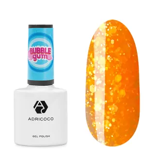 AdriCoco, Гель-лак Bubble gum №03 - веселый мандарин (8 мл)