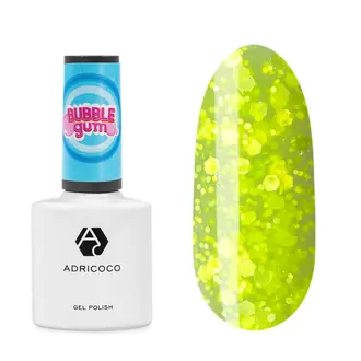 AdriCoco, Гель-лак Bubble gum №05 - кислотный лимон (8 мл)