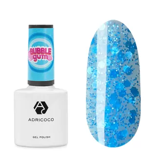 AdriCoco, Гель-лак Bubble gum №07- морозная голубика (8 мл)