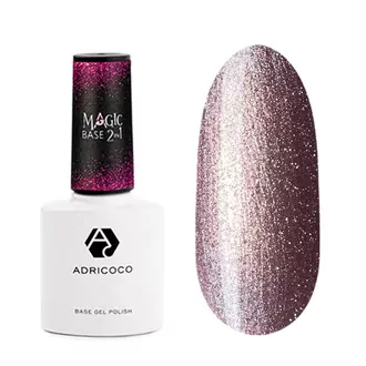 AdriCoco, Светоотражающая цветная база Magic Base 2 in 1 №05 - Магический розовый (8 мл)