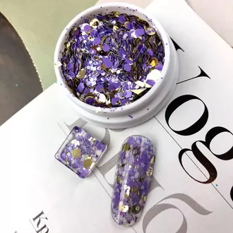 IBDI, Шестигранники Confetty Mix Lilac (3 г) 
