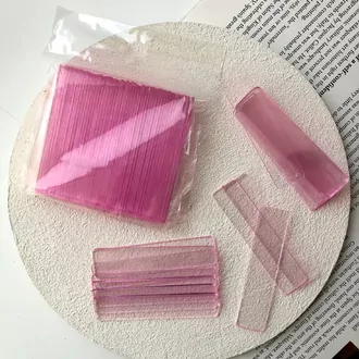 IBDI, Планшет для типс розовый прозрачный (50 шт)