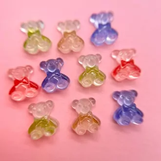 Zoo Nail Art, Фигурки объёмные Медвежата (10 шт) 