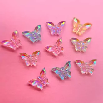 Zoo Nail Art, Фигурки объёмные Бабочки (10 шт)