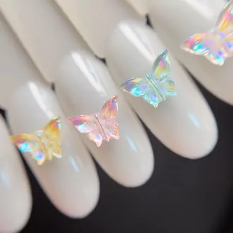 Zoo Nail Art, Фигурки объёмные Бабочки (10 шт)