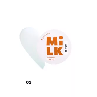 Milk, Холодный гель Modeling Cool Gel №01 Ivory (15 г)